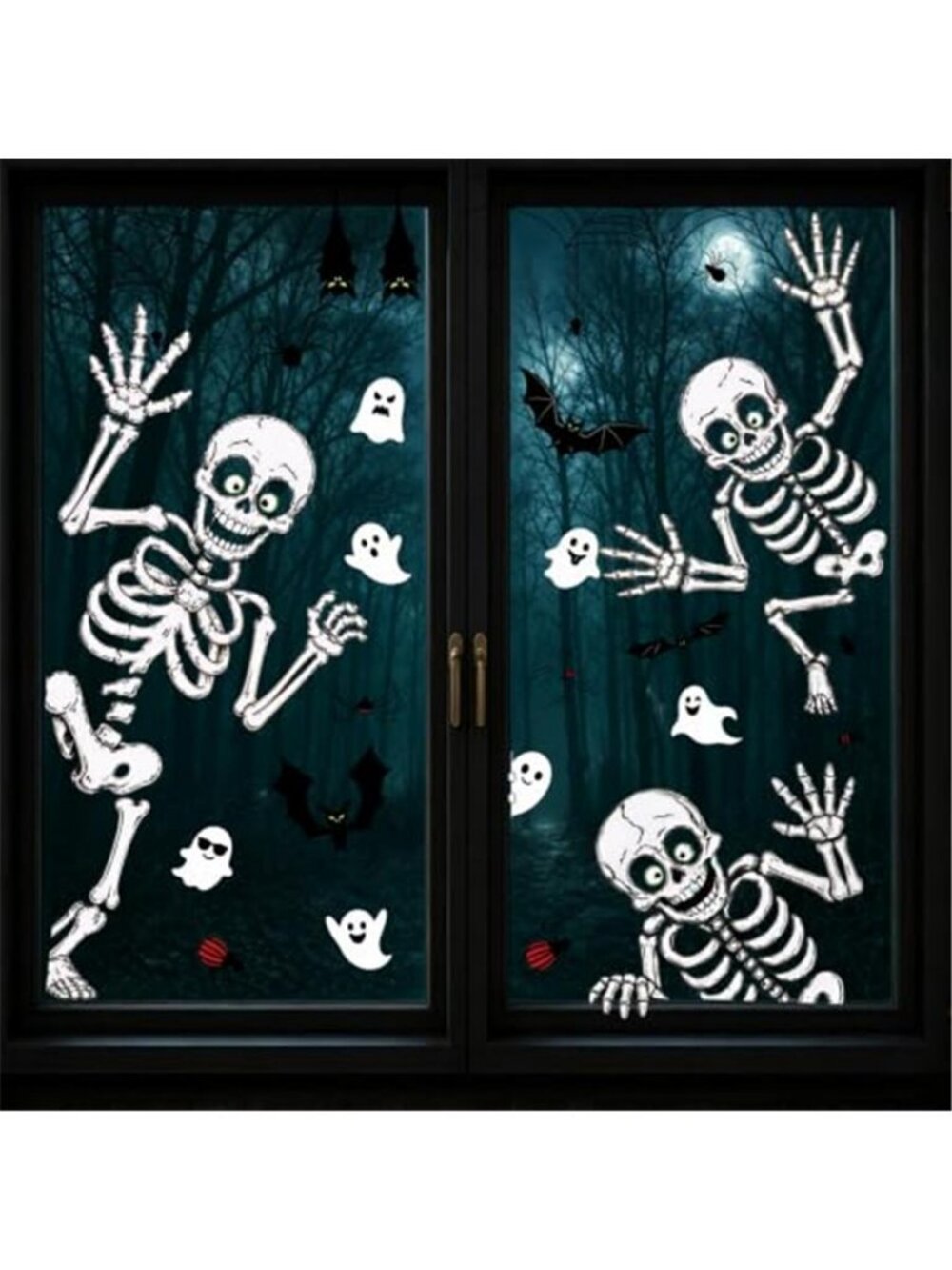 Halloween Window Clings Decor Halloween Decorations Skeleton Ghost Stickers